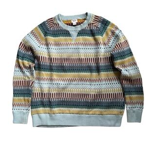 Mossimo‎ XXL Multi-Colored 100% Cotton Crew Neck Pullover Sweater